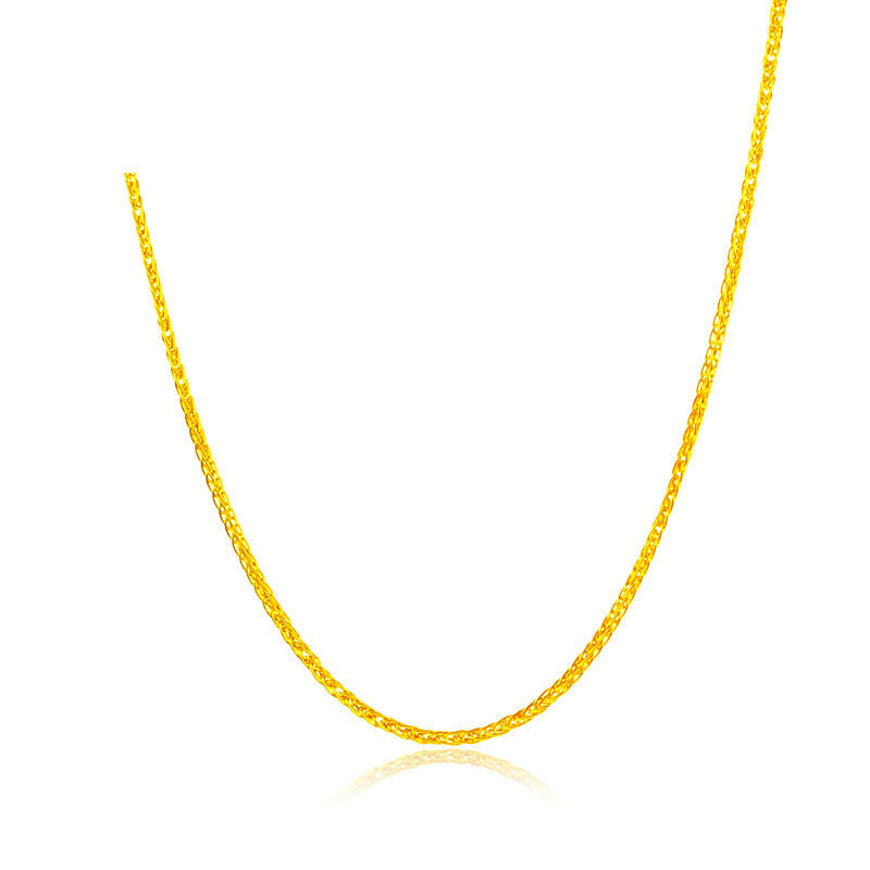菜百首饰 黄金项链 足金时尚肖邦女士项链 计价 约5.5克 约45厘米