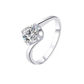爱迪尔珠宝IDEAL AU750白金钻戒女正品求婚结婚订婚钻石戒指定制