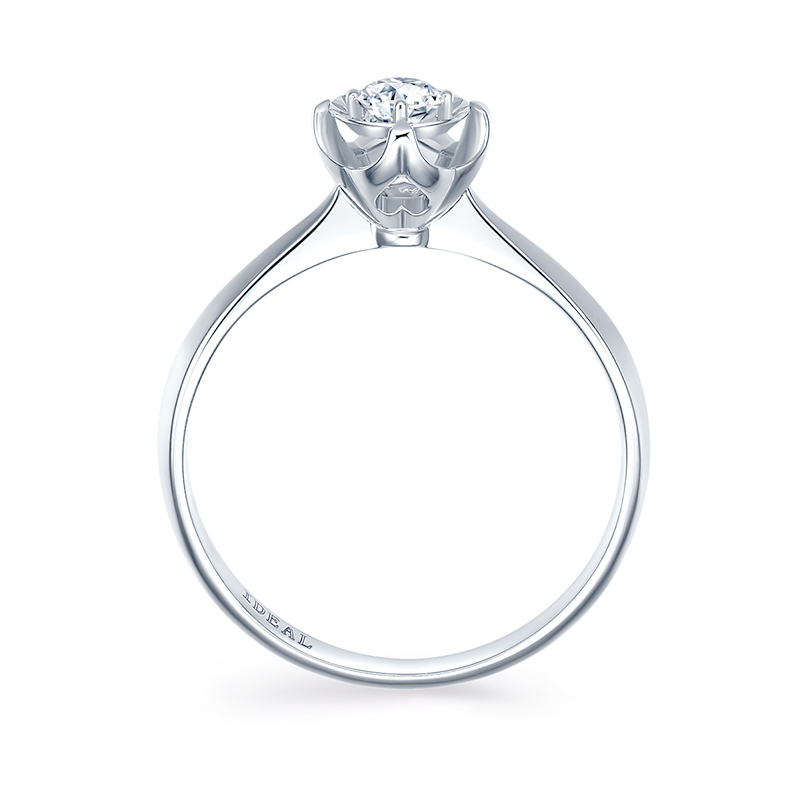 爱迪尔珠宝IDEAL AU750钻石戒指相拥告白18k金结婚求婚钻戒正品